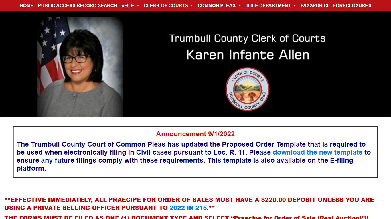 Trumbull County Clerk of Courts